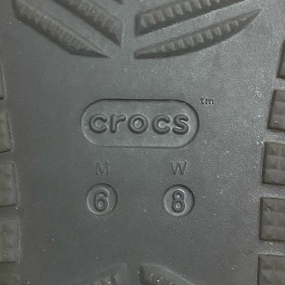 Unisex Black Crocs Classic Flip-Flops Sandals Womens Size 8 Mens Size‎ 6 - Picture 4 of 4